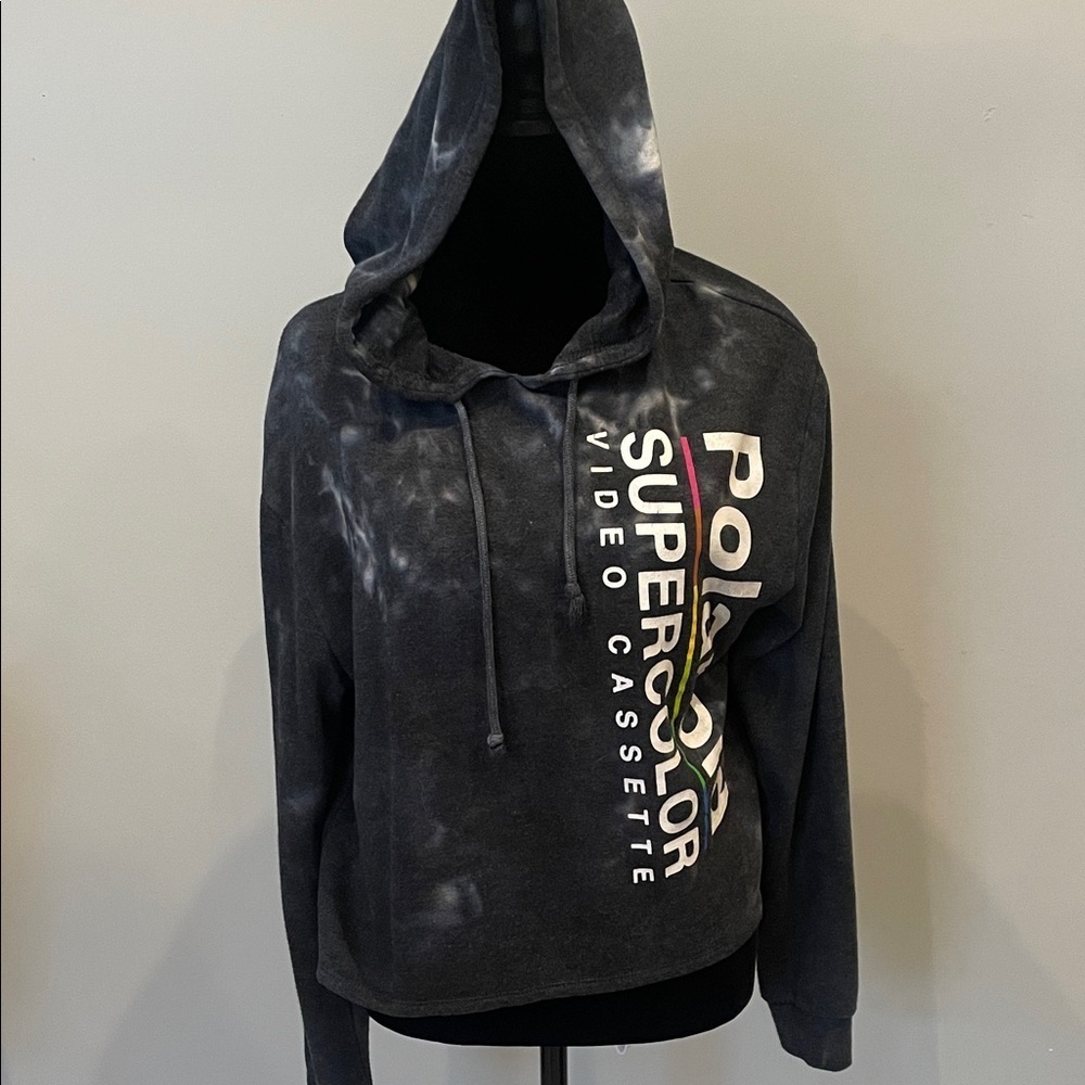 Polaroid Black Tie-Dye Hoodie